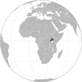 Uganda (orthographic projection)