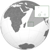Mauritius (orthographic projection with inset)