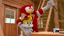 Tails e knuckles prontos pra inventar