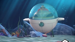 Eggmobile from underwater