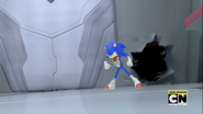 Sonic attacks the lair