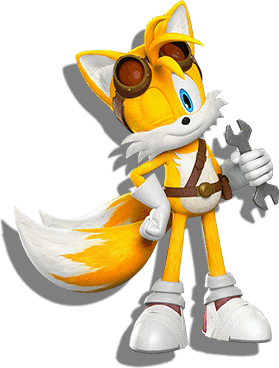 Personagem amarelo do sonic