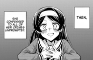 Kazuha confessing her crimes.