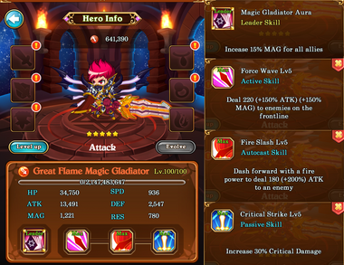 Magic Gladiator - Character Guide