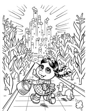 dorothy wizard of oz coloring pages