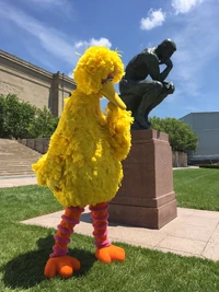 Big Bird at the Nelson-Atkins Museum for Twitter [1] (July 2019)