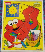Elmo Loves to Color 7 pc 1994