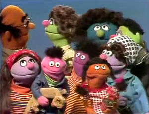 A large family of Anything Muppets.