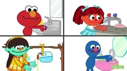 Sesame Street Caring For Myself Caring For Others Different Ways to Wash Your Hands