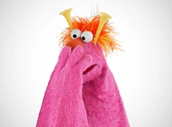 Honker pink fur orange hair