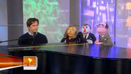 Connick Jr. and the Muppet hosts.