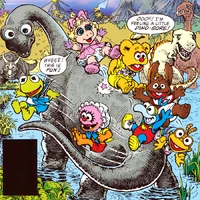 Dinosaurs Muppet Babies comic book "The Great Dinosaur Party"