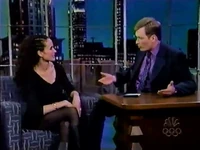 Andie MacDowell on Late Night with Conan O'Brien, February 19, 1999