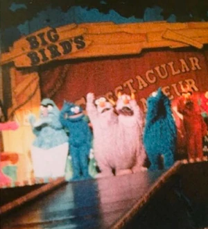 Some of the lovable monsters of Sesame Street.