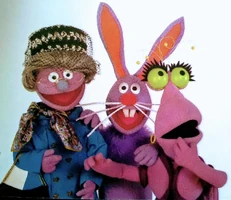 Three examples of Lavender characters.