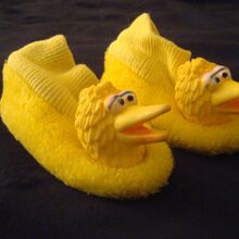 big bird slippers