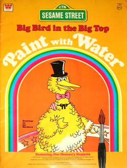 VTG Golden Book A Big Coloring Book Sesame Street Big Bird The