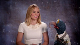 Kristen Bell and Gonzo