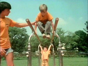 Kids with different abilities perform gymnastics in a classic film made for this season.