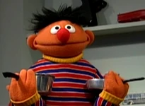 Ernie as a stoveSesame Street Episode 3529