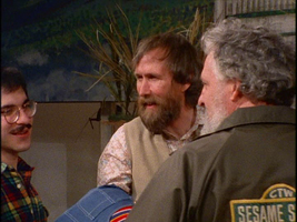 Ed Christie, Jim Henson, and Jon Stone on the set of "The Honker-Duckie-Dinger Jamboree"