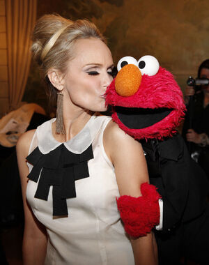 Kristin Chenoweth and Elmo