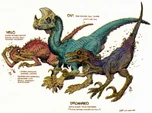 Villainous velociraptors: Velo, Ovi and Dromaeo.