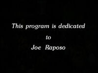 Sesame Street: 20 and Still Counting(1989) This program is dedicated to Joe Raposo