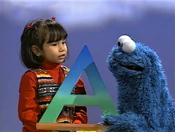 Cookie Monster and Lexine discuss A (First: Episode 3263)