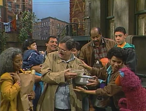 Maria's family from  comes for a visit.