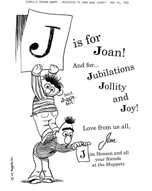 Congratulatory ad for Cooney in the 1988 event program, illustrated by 