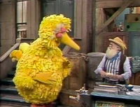 Willy's hot dog cart on Sesame Street