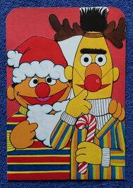 Ernie and Bert Christmas card