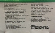 Bottom of packaging with copyright information