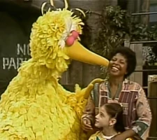 Loretta Long (Susan) & Big BirdSesame Street Episode 1456
