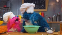 Cookie Monster's Foodie Truck: Goat Cheese Pasta