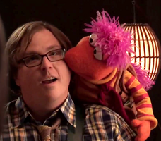 Robert Sledge & Gobo Fraggle behind the scenes of "Do It Anyway"