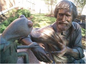 The Jim Henson statue at the University of Maryland, College Park.