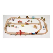 Sesame Street Wooden Toy Train Deluxe Set ST001