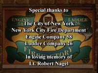 Sesame Street Episode 3981(2002) In loving memory of Lt. Robert Nagel