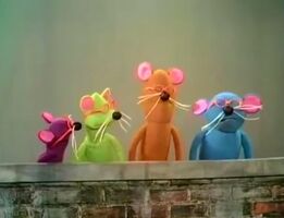 mice in "Four Blind Mice"