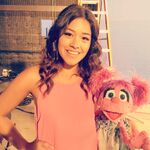 Gina Rodriguez and Abby Cadabby