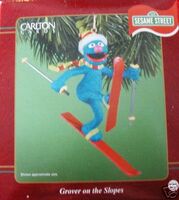 2001 "Grover on the Slopes" Grover on skis