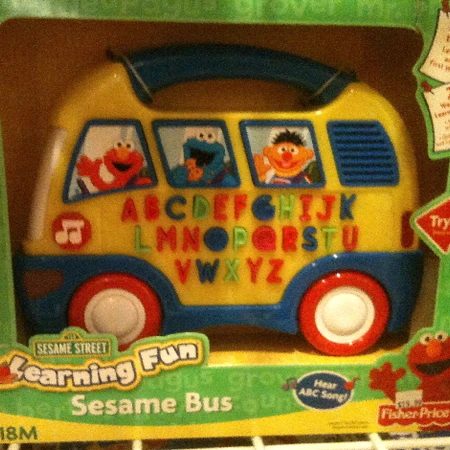 sesame street bus toy
