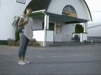 Kansas tumbleweed blows past Dorothy in The Muppets' Wizard of Oz