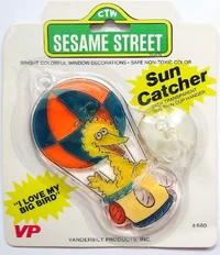Big Bird on a Sesame Street suncatcher