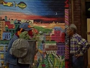  protests the new mural painted outside of .