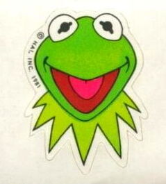 Kermit Single Roll Sticker 1981