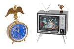 #334 ― Muppets from Space ― Fozzie and Sam Eagle's Alarm Clock Props (sold for $3,000)