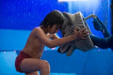Neel Sethi acts with the Raksha stand-in